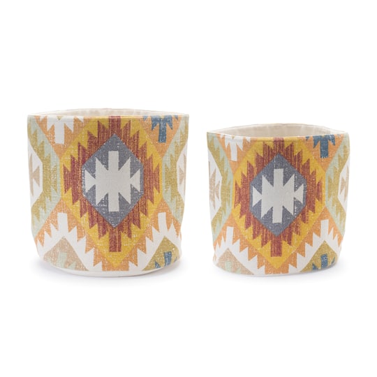Southwestern Woven Cotton Basket Set